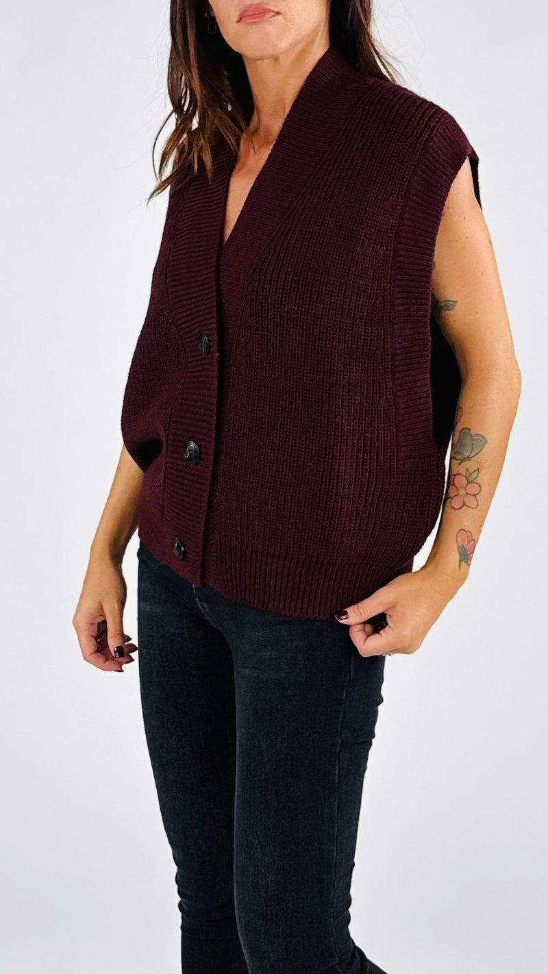 Gilet costa inglese giro allungato