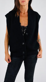Gilet costa inglese giro allungato