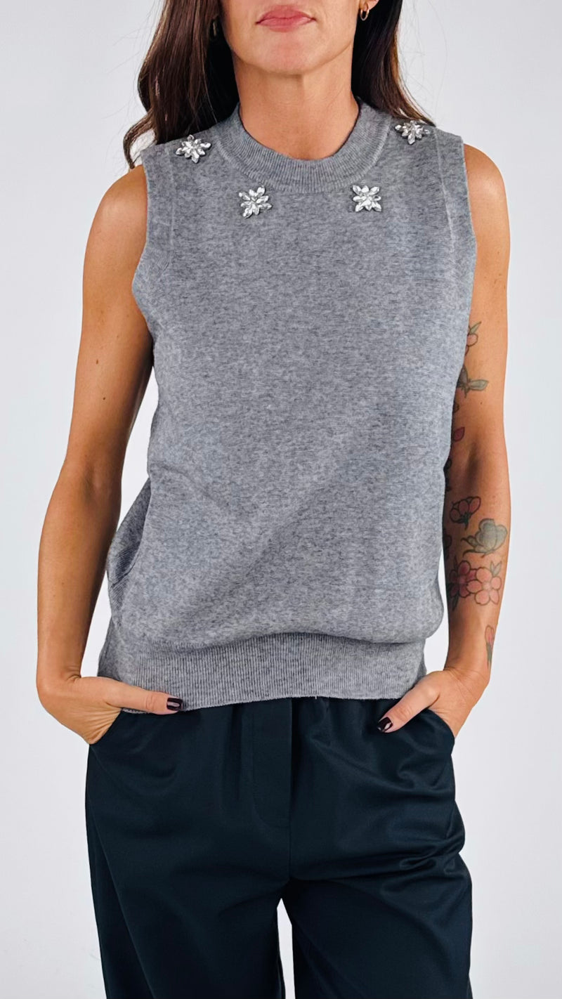 Gilet collo cabochon Vic.