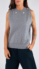 Gilet collo cabochon Vic.