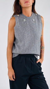 Gilet collo cabochon Vic.