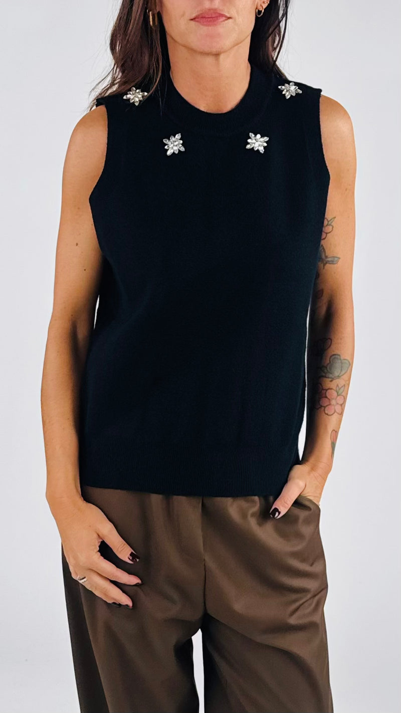 Gilet collo cabochon Vic.