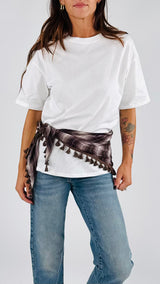 T-shirt bandana scozzese H.