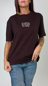 T- shirt " mi sveglio ottimista"