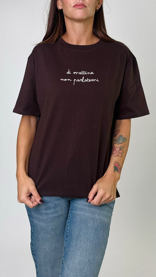 T-shirt "non parlatemi"