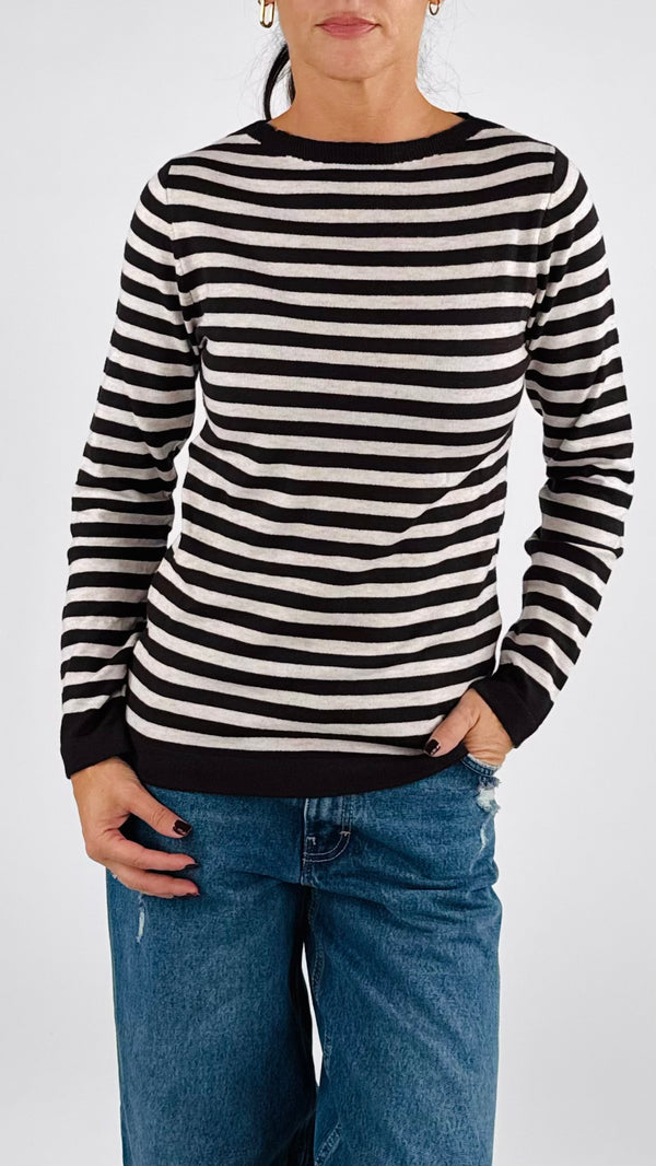 Pull barchetta righe T.