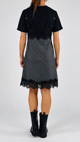 Sottoveste p.galles+t-shirt T.