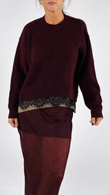 Pull balza gessata+pizzo Vic.