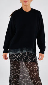 Pull balza gessata+pizzo Vic.