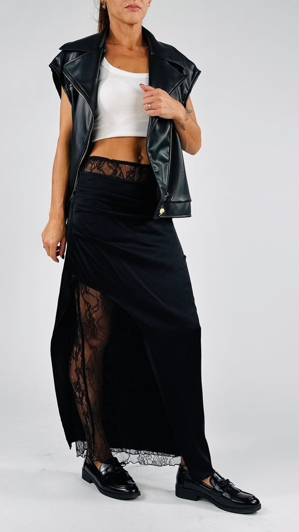 Gonna pizzo+raso Vic.