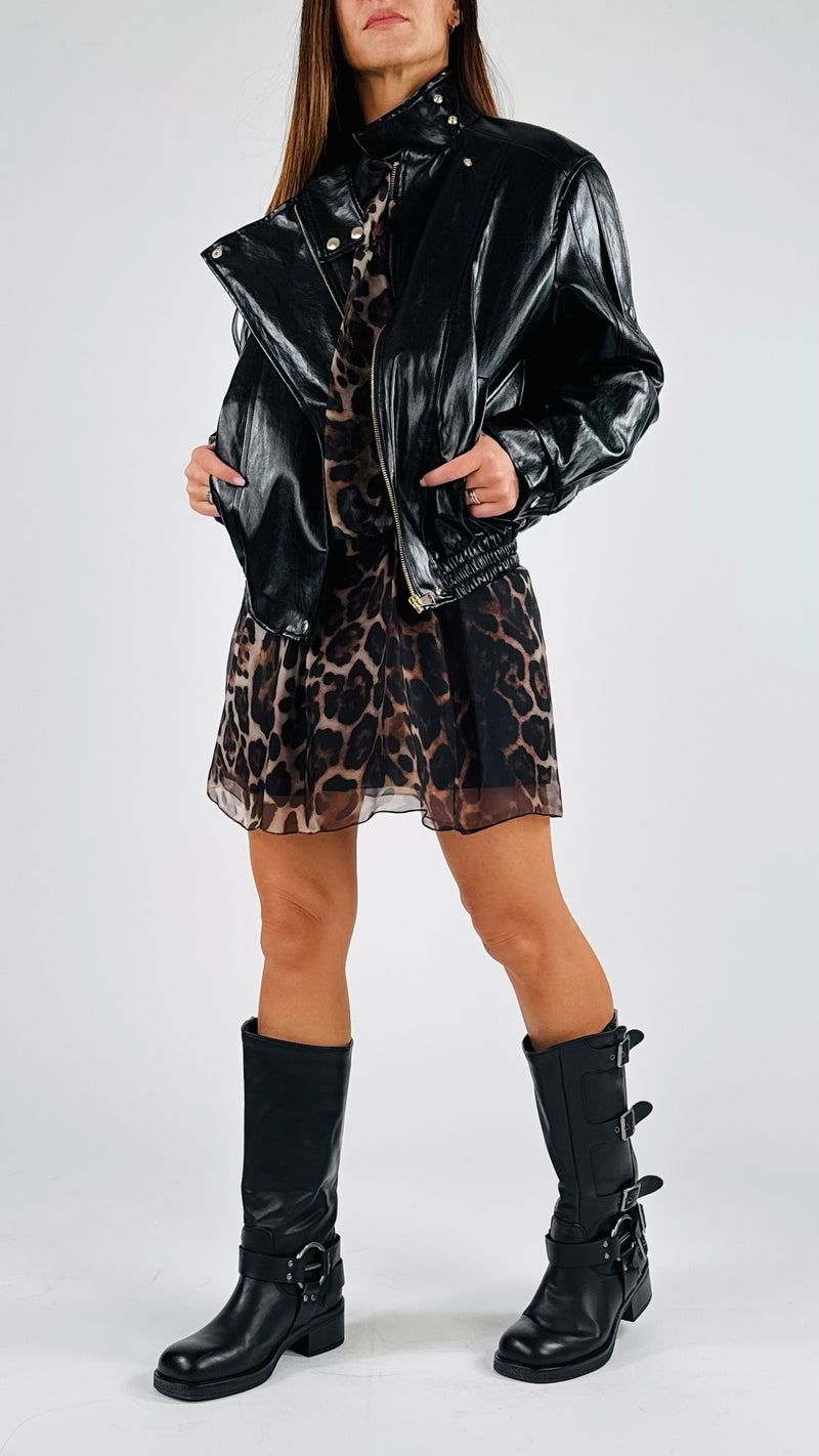 Bomber ecopelle imbottito T.