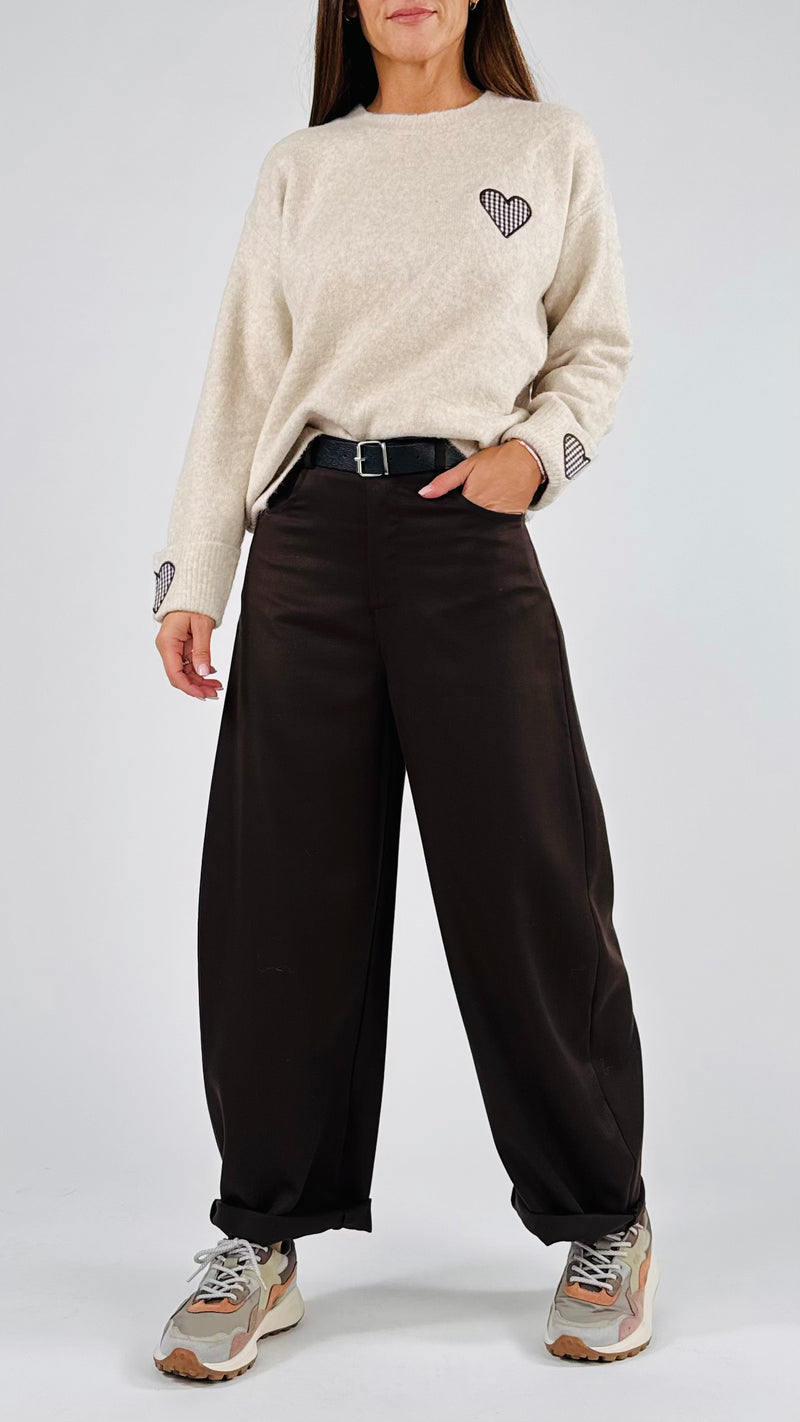 Pantalone baloon fiammato H.