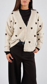 Cardigan cuoricini