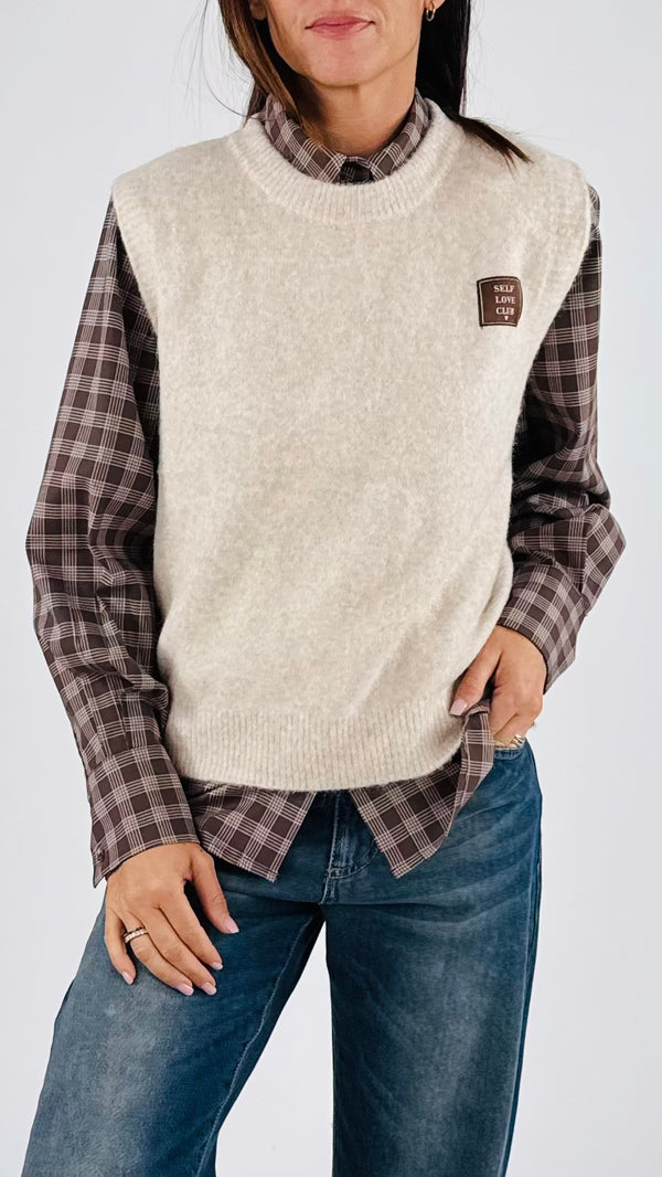 Gilet patch self love club