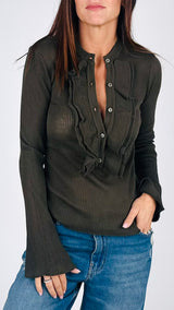 Pull rouches manica calla T.