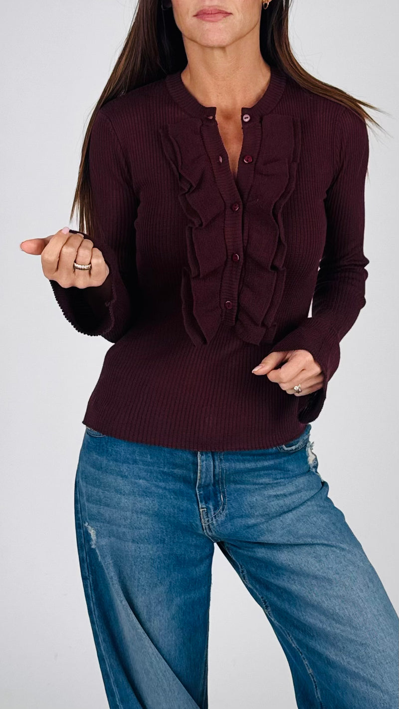 Pull rouches manica calla T.