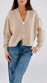 Cardigan bottoni madreperla T.