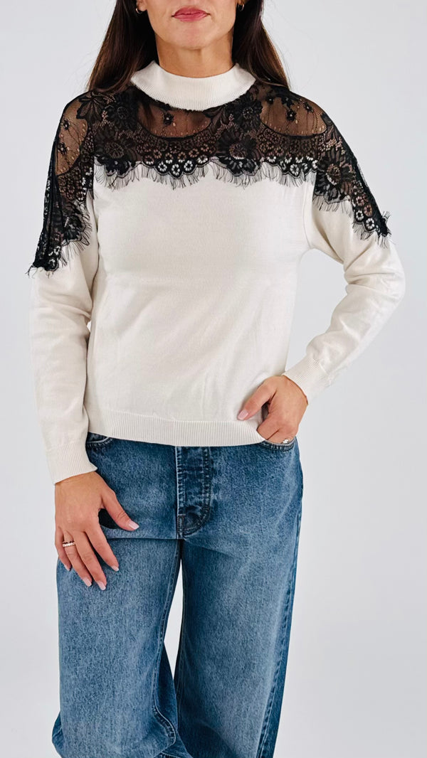 Pull carré pizzo H.