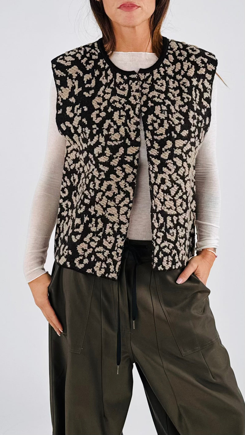 Gilet jacquard leo T.