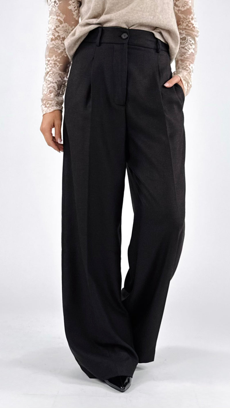 Pantalone palazzo occhio di pernice Vic.