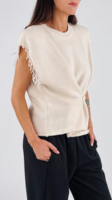 Gilet spallina frange H.