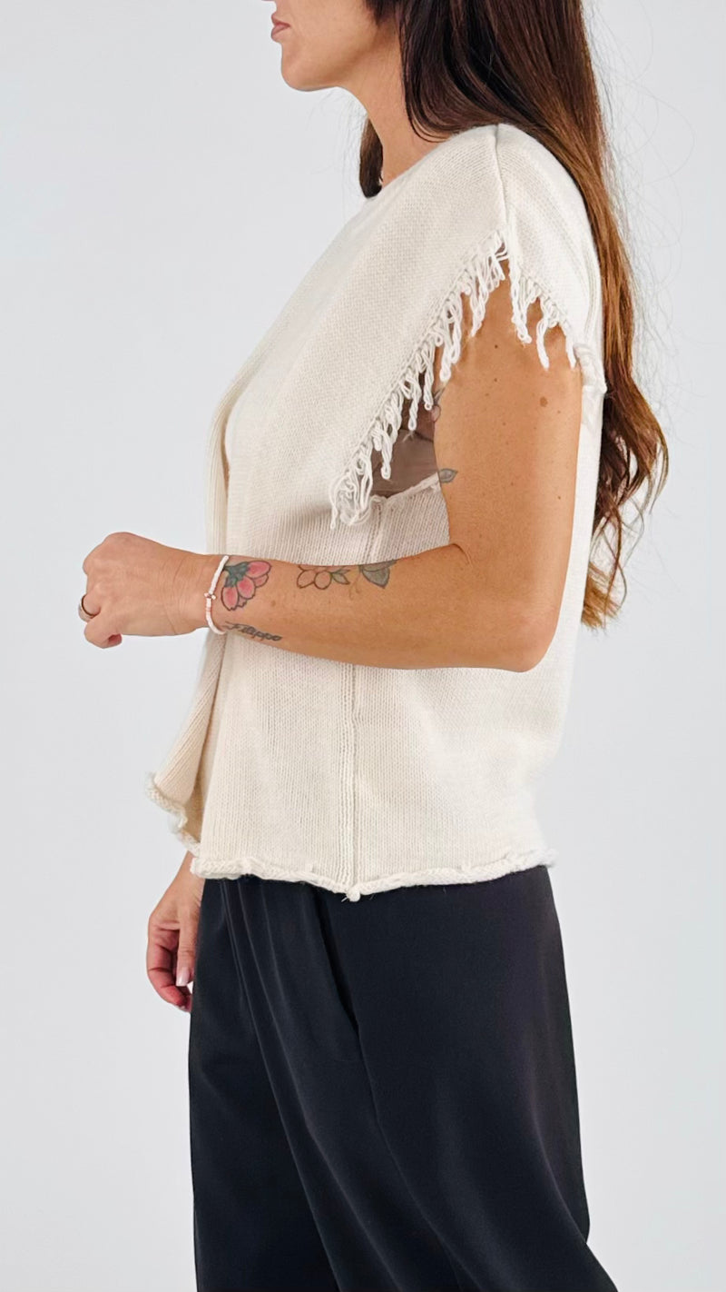 Gilet spallina frange H.