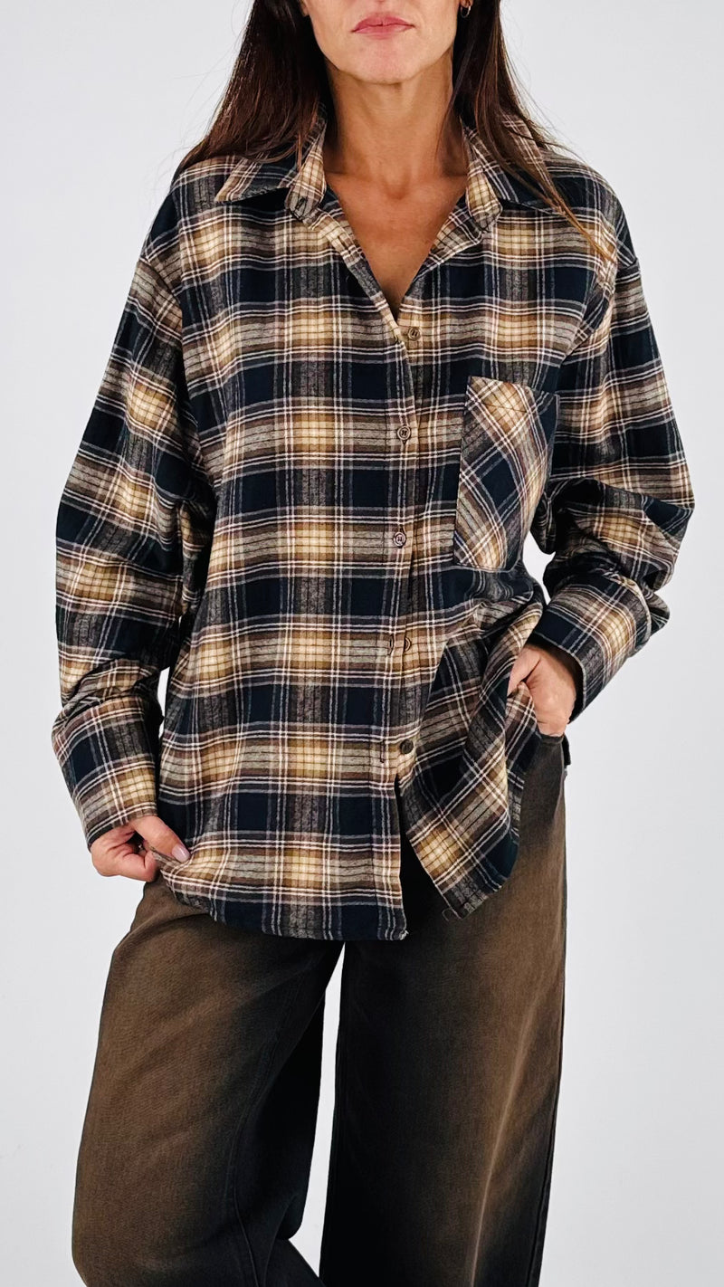 Camicia check flanella H.