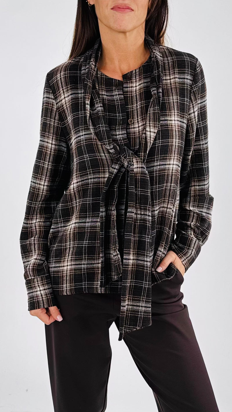 Camicia fiocco check H.