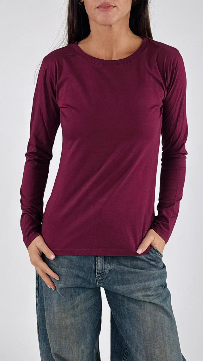 T-shirt basic m.lunga