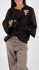 Pull manica pizzo+manicotto H.