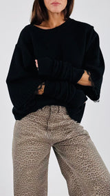 Pull manica pizzo+manicotto H.