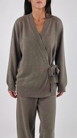 Cardigan lana cachemire fusciacca Vic.