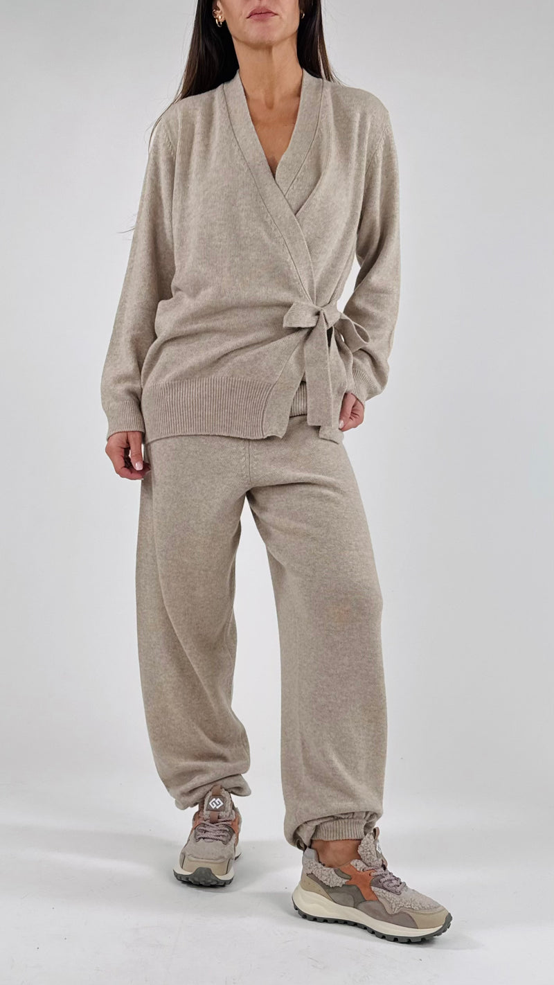 Cardigan lana cachemire fusciacca Vic.