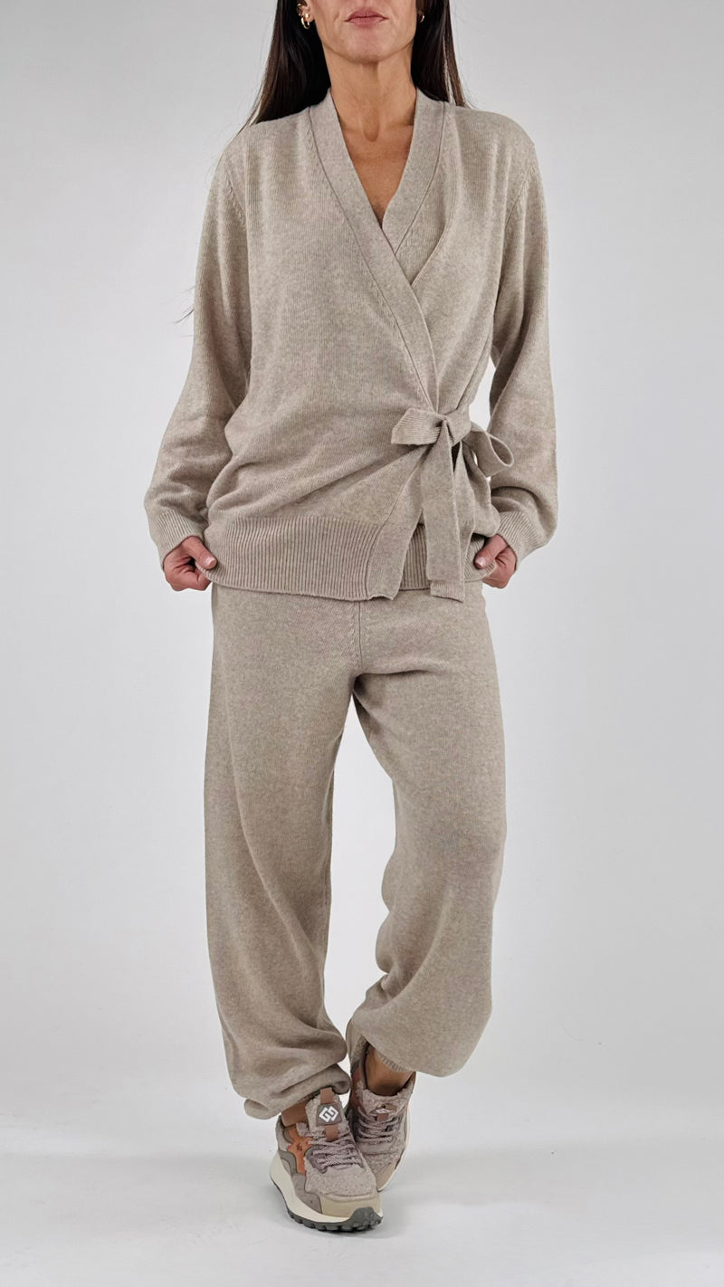 Cardigan lana cachemire fusciacca Vic.