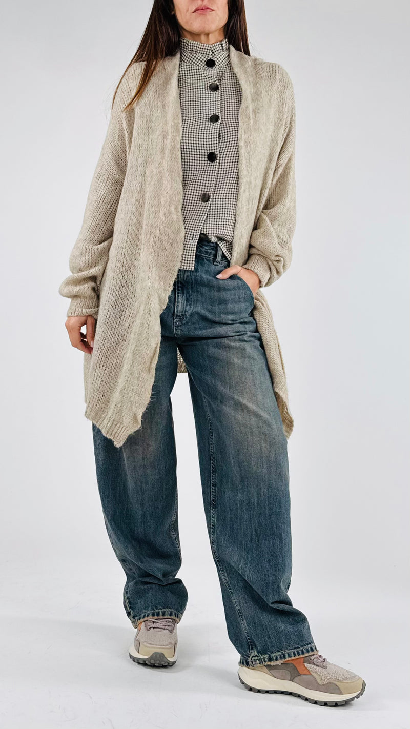 Cardigan spilla strass H.