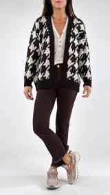 Cardigan pied de poule H.
