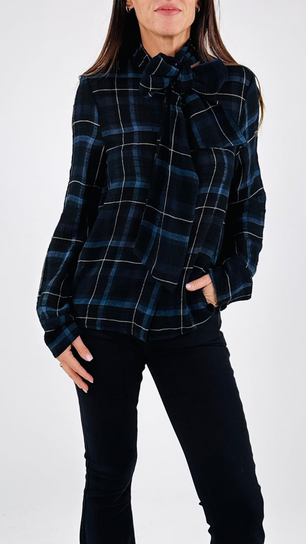 Camicia tartan fiocco H.