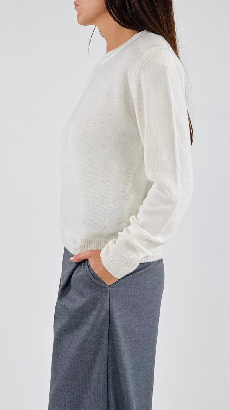 Pull spallina lana cachemire T.