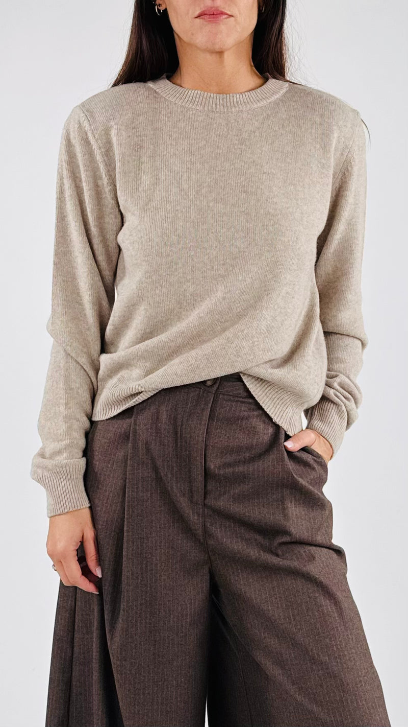 Pull spallina lana cachemire T.