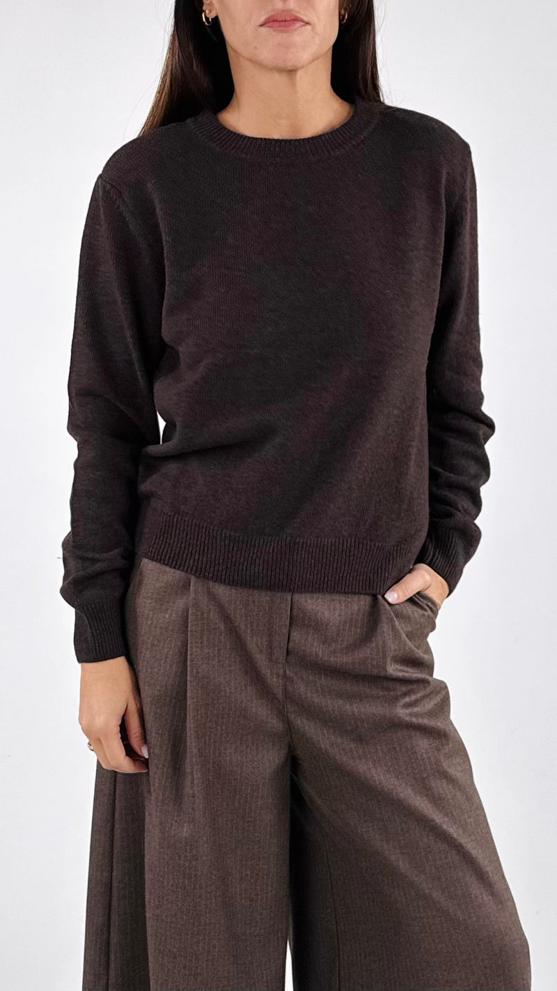 Pull spallina lana cachemire T.