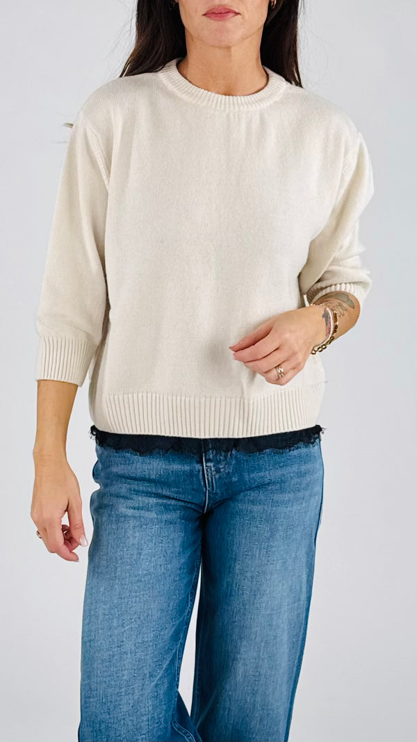Pull scatolina pizzo T.