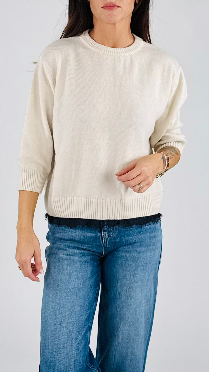 Pull scatolina pizzo T.
