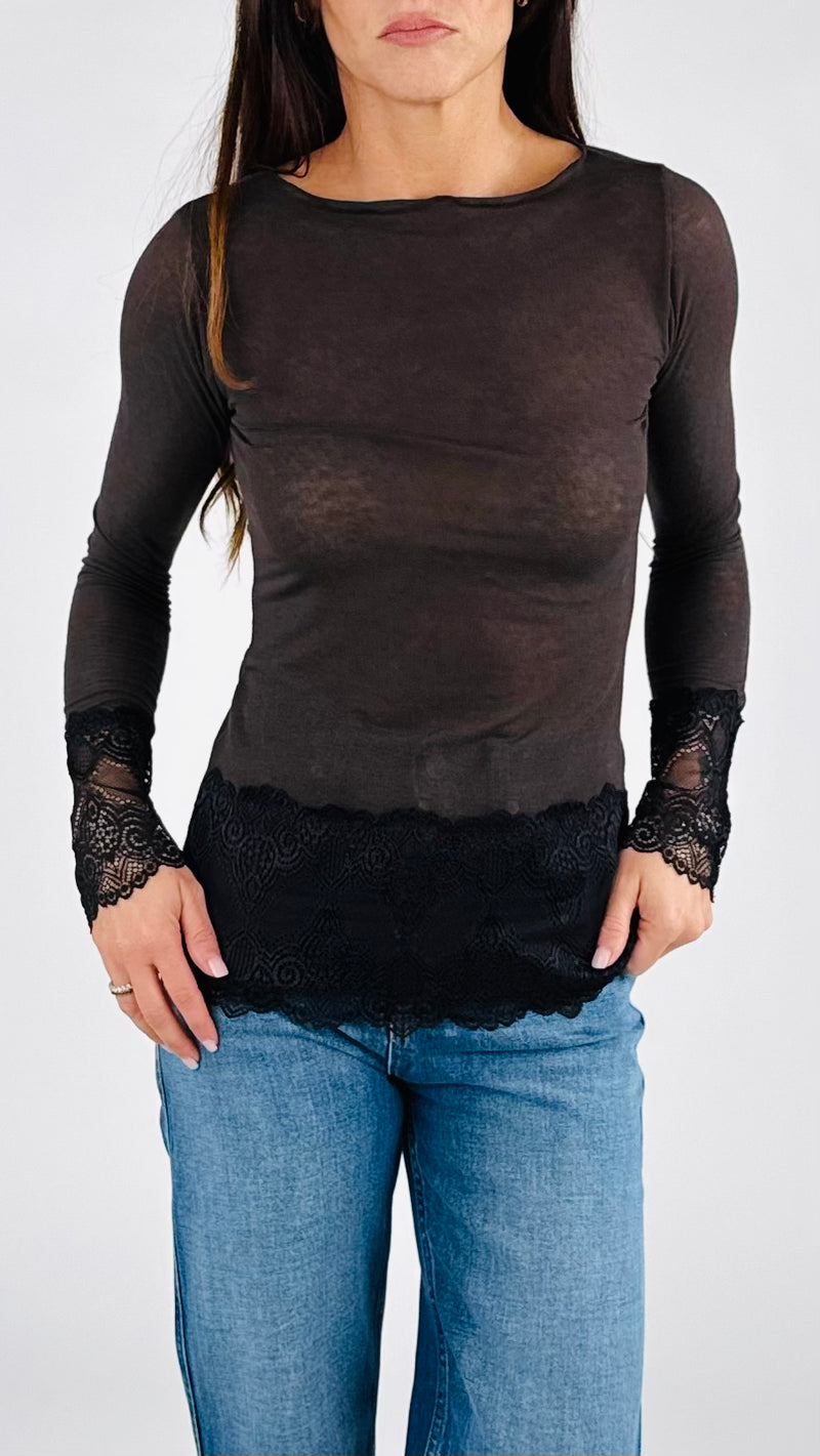 Cachemirina fondo pizzo T.