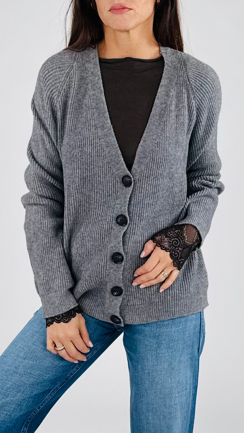 Cardigan over twin
