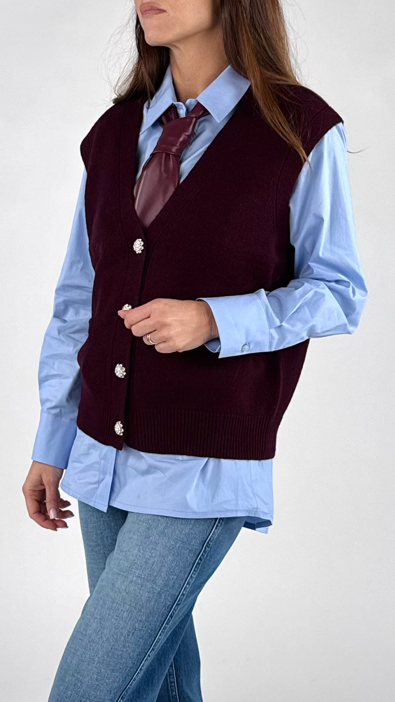 Camicia popeline+cravatta T.