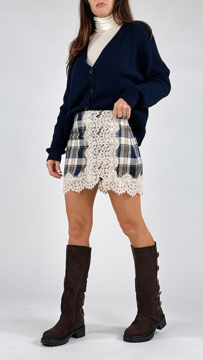 Mini check flanella pizzo H.