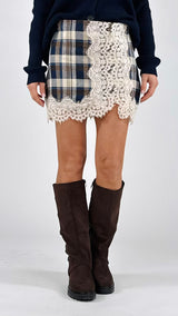 Mini check flanella pizzo H.