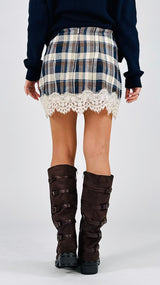 Mini check flanella pizzo H.