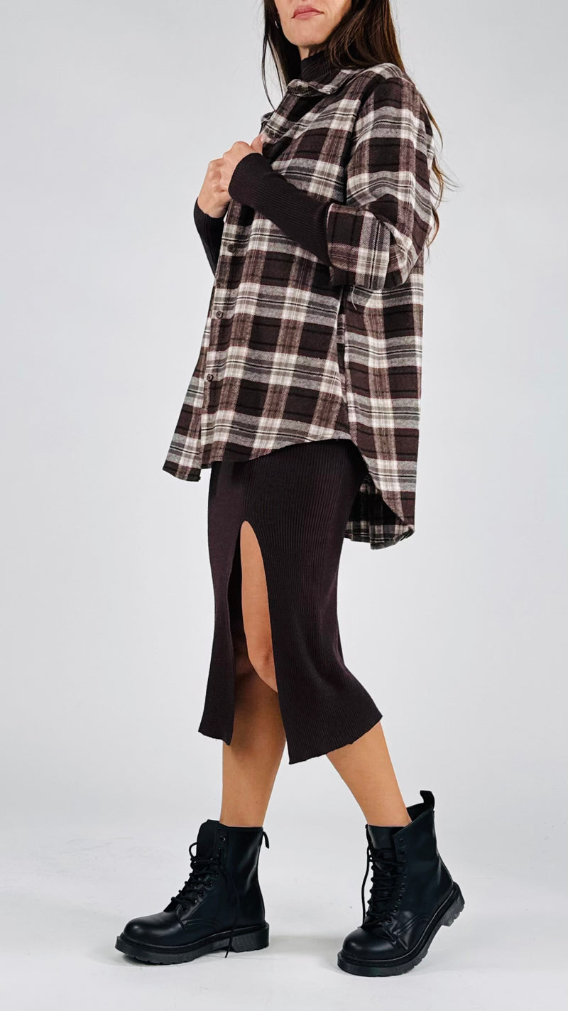 Camicia stondata flanella H.