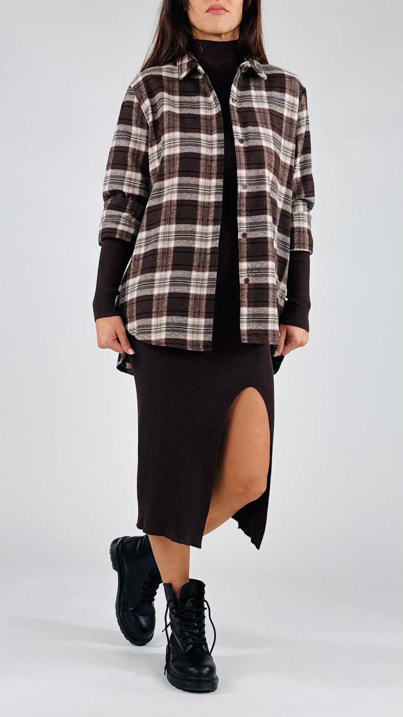 Camicia stondata flanella H.